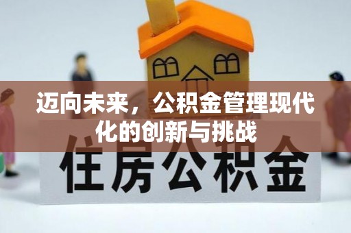 庄浪迈向未来，公积金管理现代化的创新与挑战