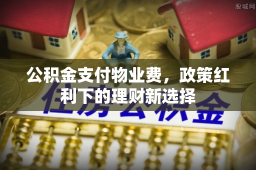 庄浪公积金支付物业费，政策红利下的理财新选择