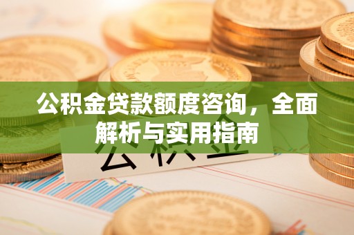 庄浪公积金贷款额度咨询，全面解析与实用指南
