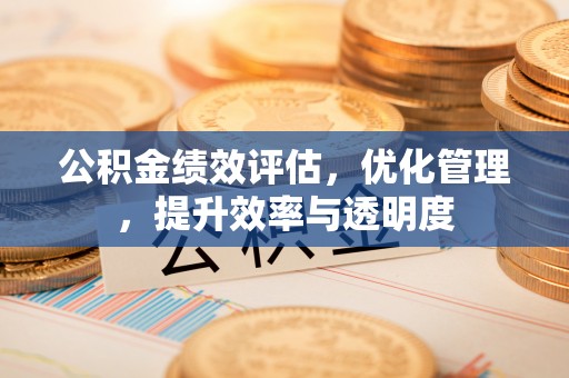 庄浪公积金绩效评估，优化管理，提升效率与透明度