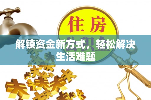 庄浪解锁资金新方式，轻松解决生活难题