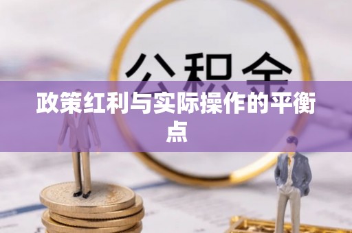 庄浪政策红利与实际操作的平衡点