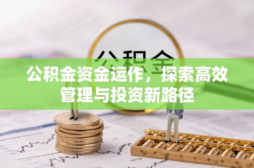 庄浪公积金资金运作，探索高效管理与投资新路径