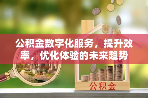 庄浪公积金数字化服务，提升效率，优化体验的未来趋势