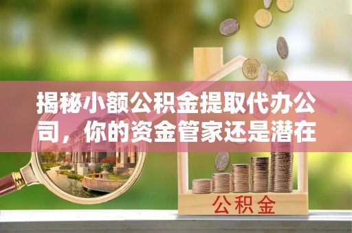 庄浪揭秘小额公积金提取代办公司，你的资金管家还是潜在风险？