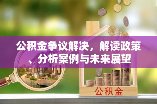 庄浪公积金争议解决，解读政策、分析案例与未来展望